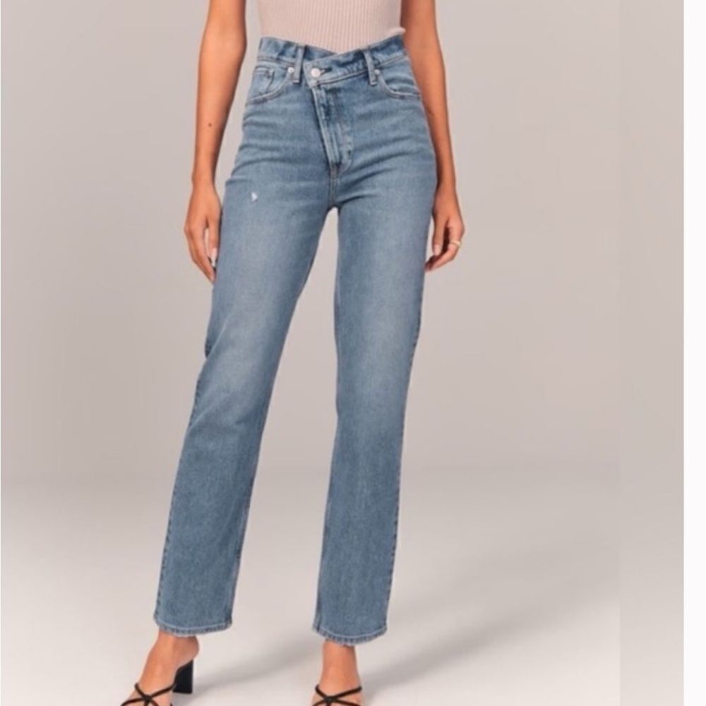 Abercrombie & Fitch The 90 Straight Ultra High Rise 32/14’s